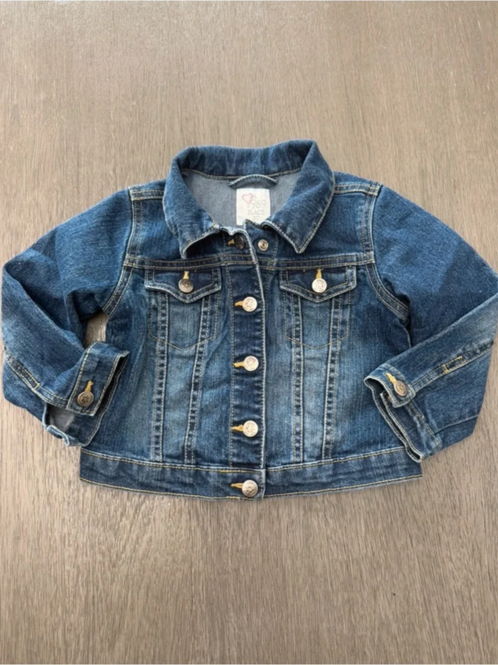 The Children's Place Classic Denim Jean Jacket in Blue